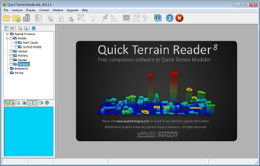 Software Quick Terrain Modeler LiDAR